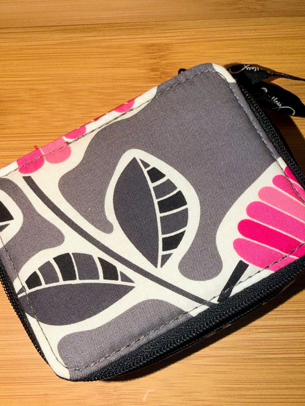 Vera Bradley Cherry Blossom Quilted Fabric Lined Rectangle Zipper Mini Box